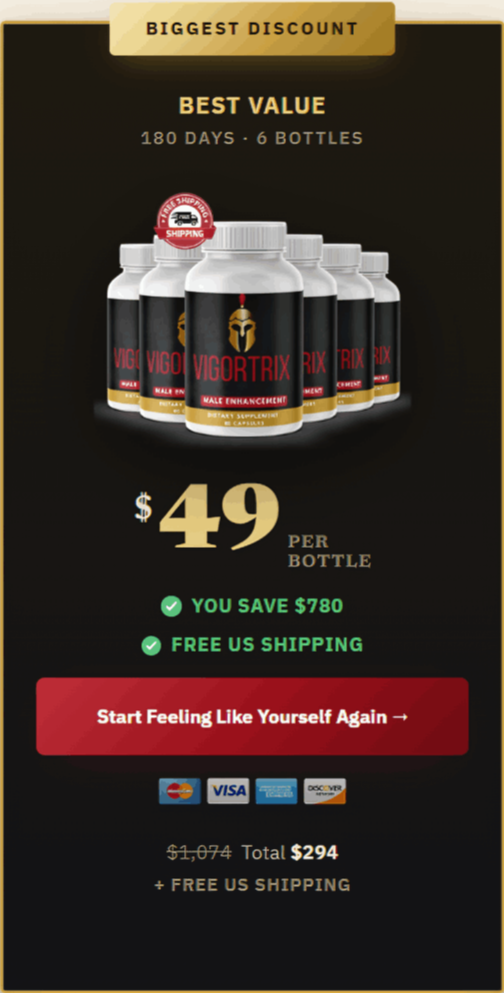 Vigortrix Male Enhancement offer price